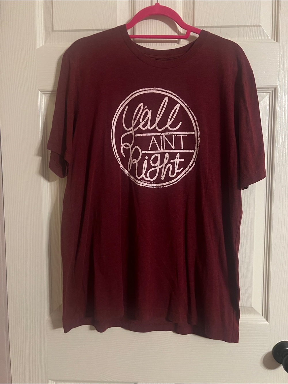Maroon Graphic Tee "Y'all Ain't Right"